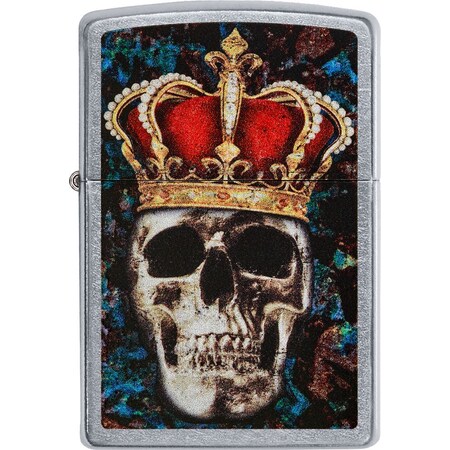 Zippo 2022 Zippo Skull King Design, Street Chrome ZIP-49666